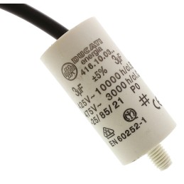 1 pcs - Ducati Energia 4.16.10 Polypropylene Film Capacitor, 400 - 500V ac, ±5%, 3μF, Stud Mount