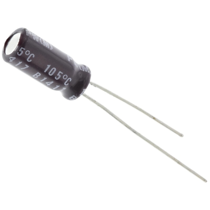 10 pcs - Nichicon 47μF Aluminium Electrolytic Capacitor 25V dc, Radial, Through Hole - UPW1E470MDD
