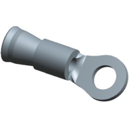 1 pcs - TE Connectivity, DG STRATO-THERM Uninsulated Ring Terminal, M2.5 Stud Size, 0.26mm² to 1.65mm² Wire Size
