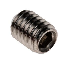 1 Bag of 25 - Stainless Steel Hex Socket Set M6 x 8mm Grub Screw