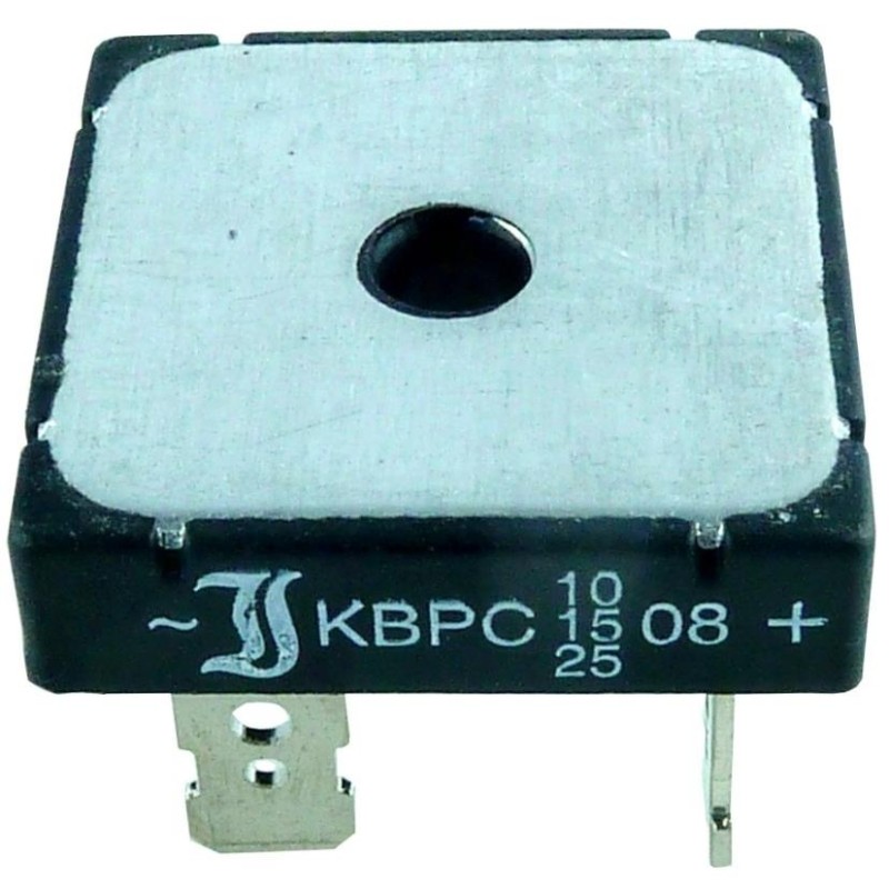 10 pcs : KBPC10/15/2502WP - BRIDGE 1-PH KBPC 200V 25A 150C