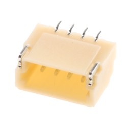 10 pcs - JST SH Series Right Angle Surface Mount PCB Header, 4 Contact(s), 1.0mm Pitch, 1 Row(s), Shrouded
