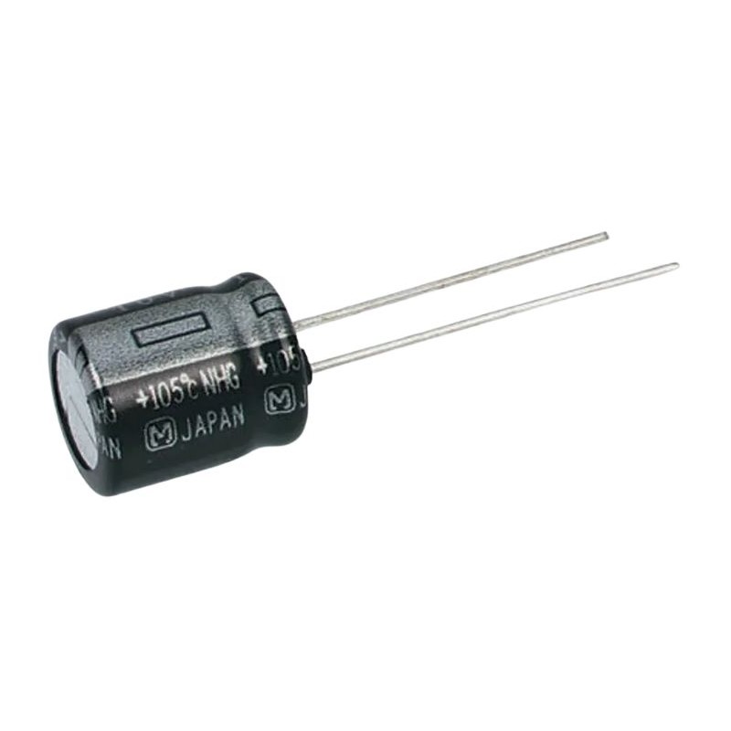 10 pcs - Panasonic 1000μF Aluminium Electrolytic Capacitor 6.3V dc, Radial, Through Hole - ECA0JHG102