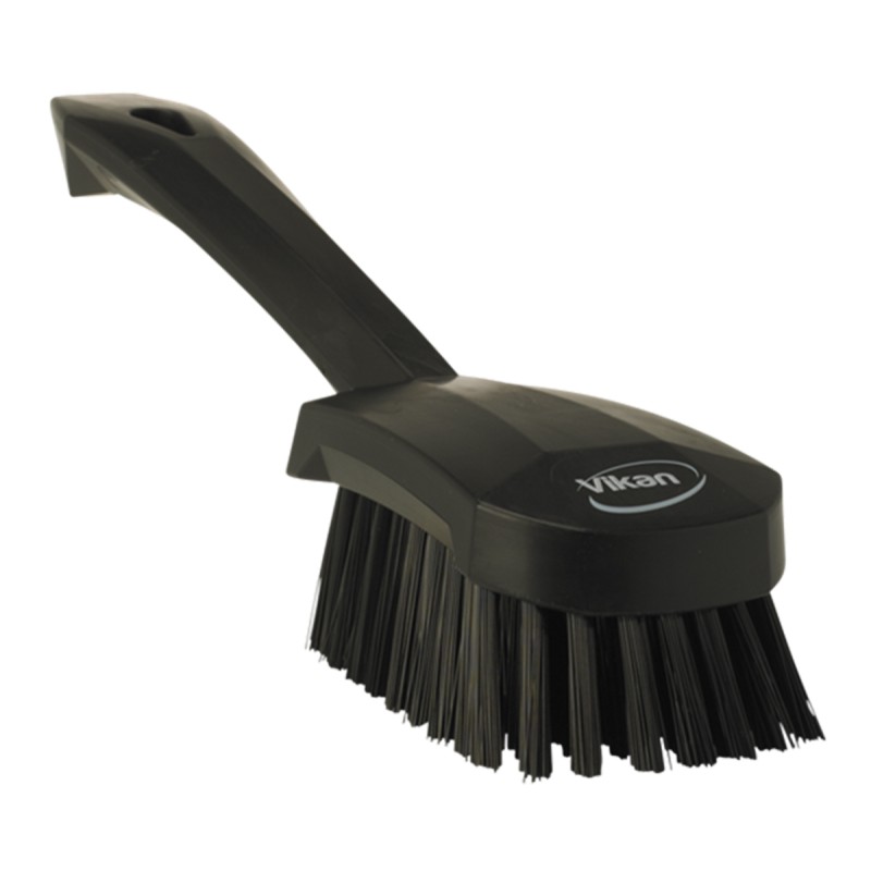 1 pcs - Vikan Hard Bristle Black Scrubbing Brush, 36mm bristle length, Polyester bristle material