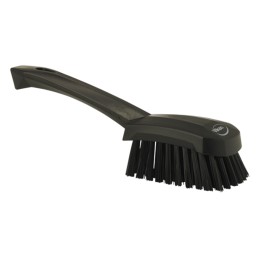 1 pcs - Vikan Hard Bristle Black Scrubbing Brush, 36mm bristle length, Polyester bristle material