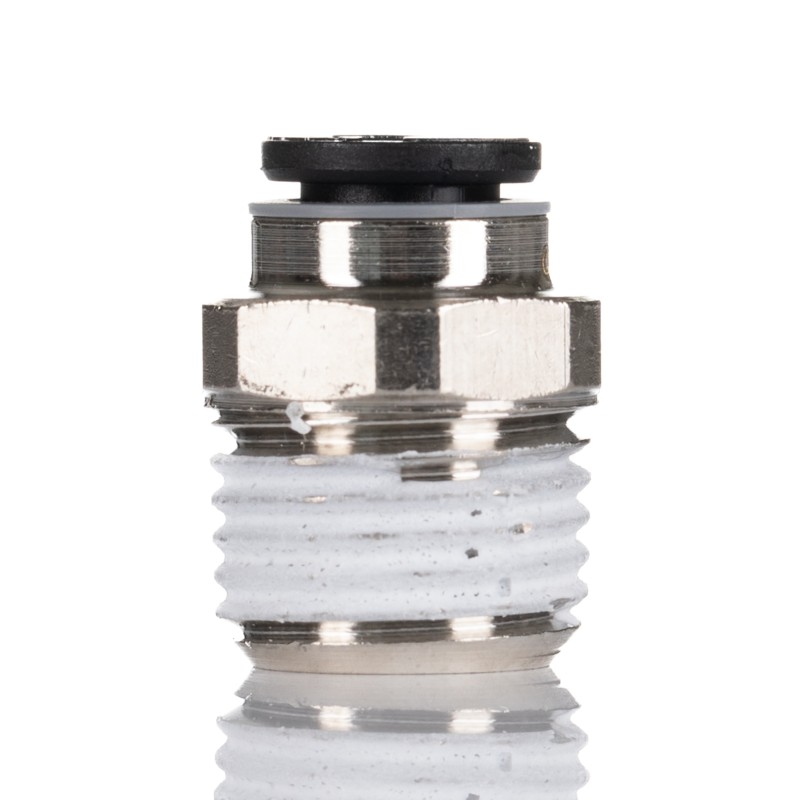 5 pcs - Legris LF3000 Series Straight Threaded Adaptor, R 1/4 Male to Push In 6 mm, Threaded-to-Tube Connection Style