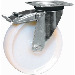 1 pcs - LAG Braked Swivel Castor Wheel, 120kg Capacity, 125mm Wheel