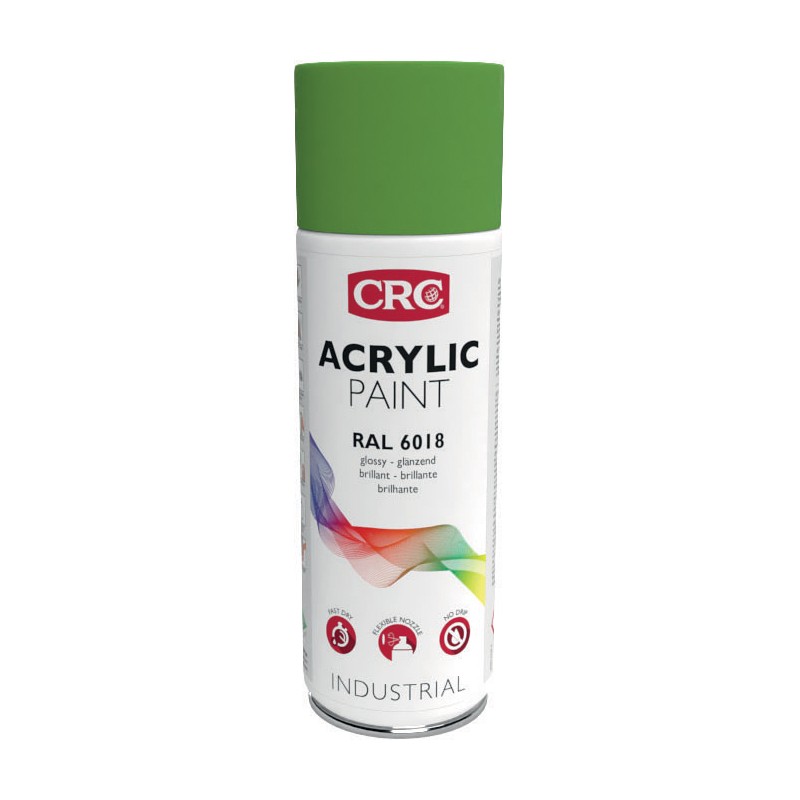 1 pcs - CRC 400ml RAL 6018 Green-Yellow Gloss Spray Paint