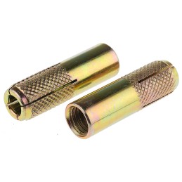 1 Bag of 25 - RS PRO Steel Drop In Anchor M12 x 50mm, 15mm Fixing Hole