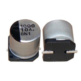 10 pcs - Panasonic 100μF Aluminium Electrolytic Capacitor 25V dc, Surface Mount - EEEHD1E101AP