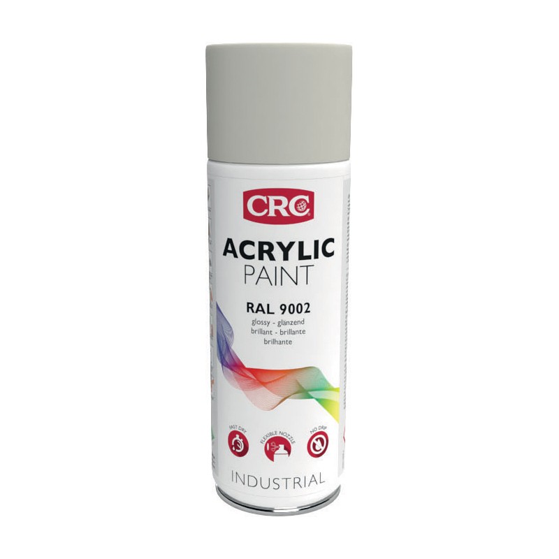 1 pcs - CRC 400ml RAL 9002 Grey-White Gloss Spray Paint