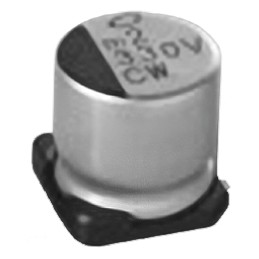 10 pcs - Nichicon 220μF Aluminium Electrolytic Capacitor 6.3V dc, Surface Mount - UCW0J221MCL1GS