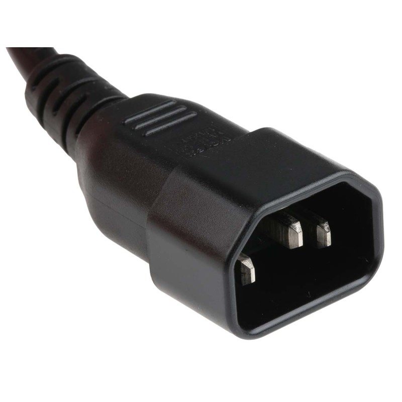 1 pcs - RS PRO IEC C14 Plug to Unterminated Plug Power Cord, 2m
