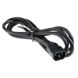 1 pcs - RS PRO IEC C14 Plug to Unterminated Plug Power Cord, 2m