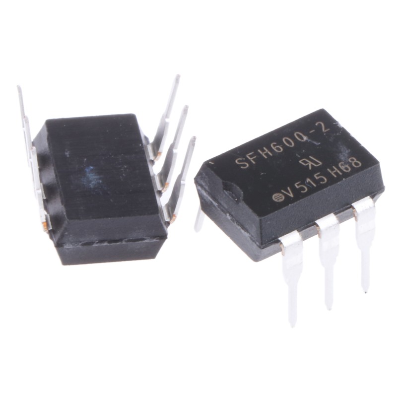 100 pcs - Vishay, SFH600-2 DC Input Transistor Output Optocoupler, Through Hole, 6-Pin PDIP