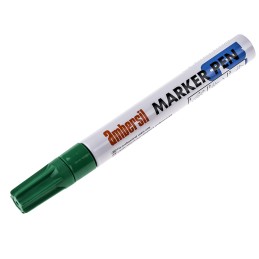 1 pcs - Ambersil Green 3mm Medium Tip Paint Marker Pen for use with Various Materials