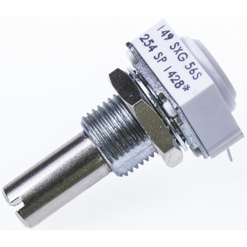 1 pcs - Vishay 250kΩ Rotary Potentiometer 1-Gang, Panel Mount (Through Hole), 14910F0GJSX10254KA