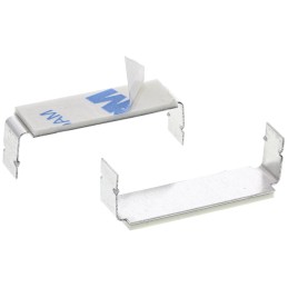 1 Bag of 100 - RS PRO Natural Aluminium Open Arm Clip