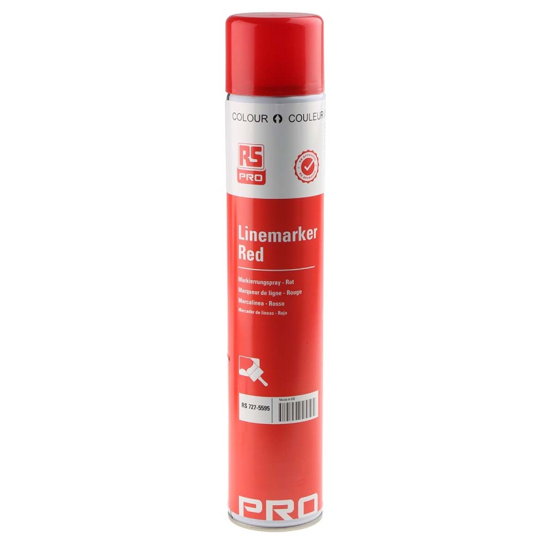 1 pcs - RS PRO 750ml Red Line Marker Spray