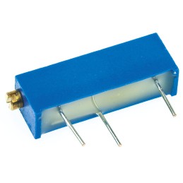 1 pcs - Vishay 43P Series 20-Turn Through Hole Trimmer Resistor with Pin Terminations, 10kΩ ±10% 1/2W ±100ppm/°C Side Adjust
