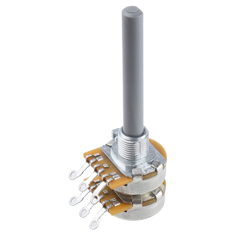 1 pcs - TE Connectivity 100kΩ Rotary Potentiometer 2-Gang Panel Mount, 27ESA104MMF50N