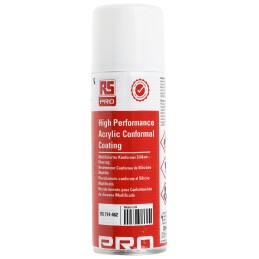 1 pcs - RS PRO Transparent Acrylic Resin Conformal Coating, 200 ml Aerosol, -55°C min, +130°C max