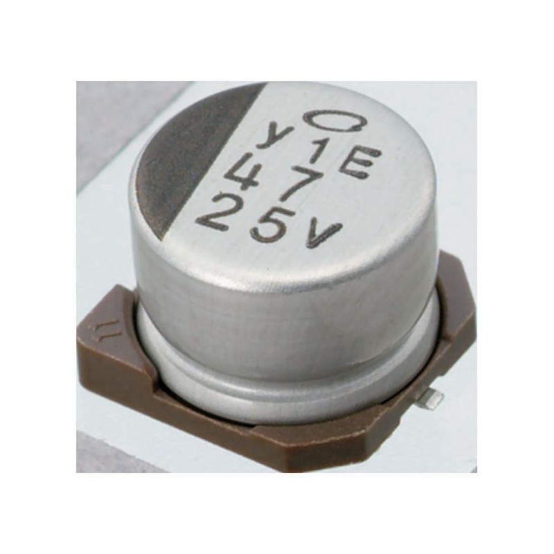 10 pcs - Nichicon 1000μF Aluminium Electrolytic Capacitor 10V dc, Surface Mount - UWZ1A102MCL1GS