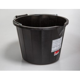 1 pcs - 14L Plastic Black Bucket With Handle