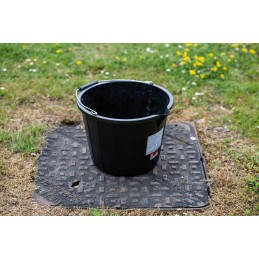 1 pcs - 14L Plastic Black Bucket With Handle