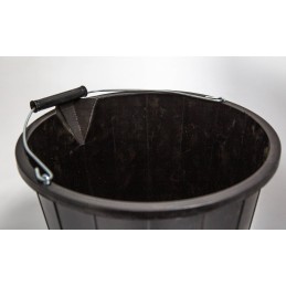 1 pcs - 14L Plastic Black Bucket With Handle