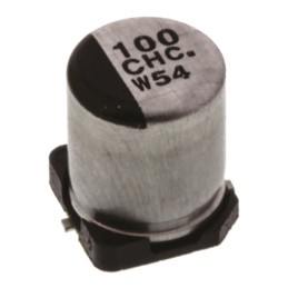 10 pcs - Panasonic 100μF Aluminium Electrolytic Capacitor 16V dc, Surface Mount - EEEHC1C101XP