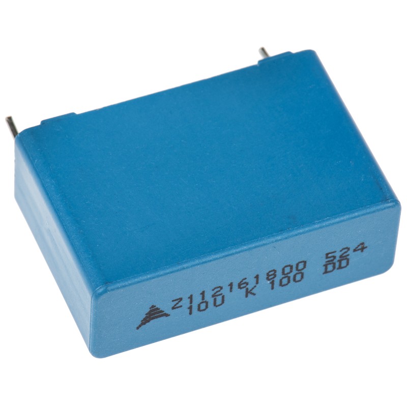 1 pcs - EPCOS B32521, B32524 Polyester Film Capacitor, 63 V ac, 100 V dc, ±10%, 10μF, Through Hole