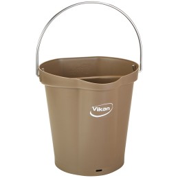 1 pcs - 6L Plastic Brown Bucket With Handle