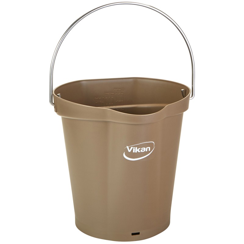 1 pcs - 6L Plastic Brown Bucket With Handle