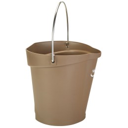 1 pcs - 6L Plastic Brown Bucket With Handle