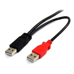 1 pcs - StarTech.com USB 2.0 Cable, Male USB A x 2 to Male Mini USB B Cable, 1.8m