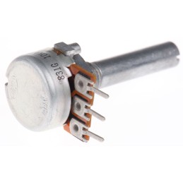 1 pcs - Alps Alpine 10kΩ Rotary Carbon Film Potentiometer, Panel Mount (Through Hole), RK1631110TV9