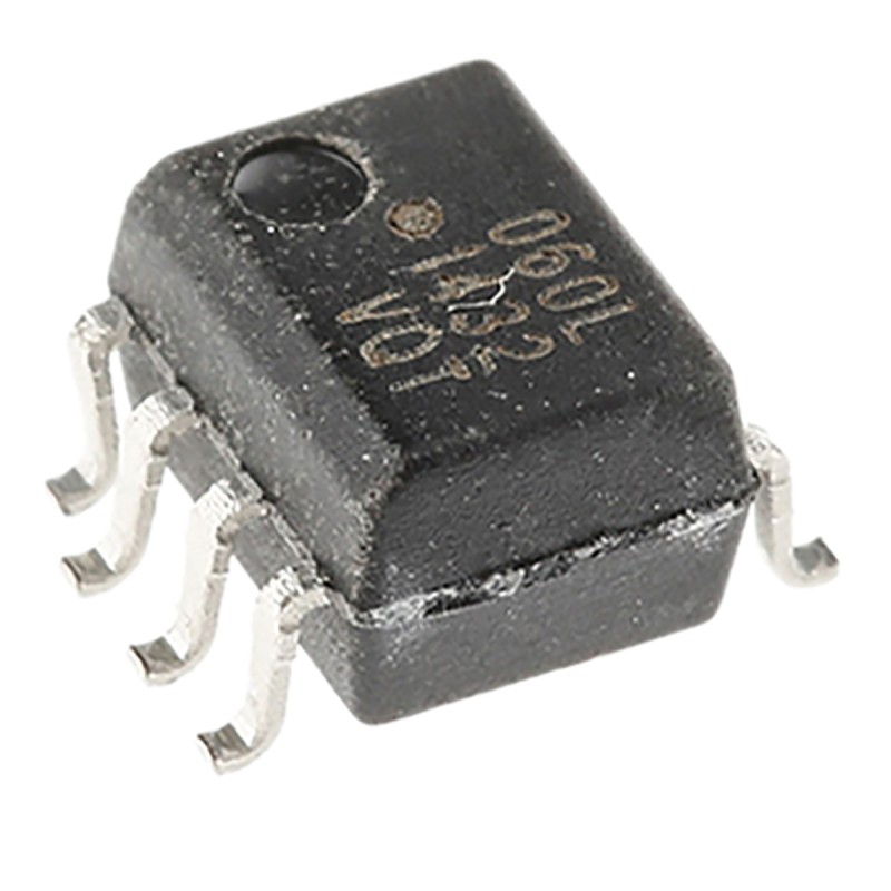 10 pcs - Broadcom, HCPL-060L-000E DC Input Phototransistor Output Optocoupler, Surface Mount, 8-Pin SOIC