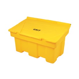 1 pcs - RS PRO 350L Yellow Flip Polyethylene Grit Bin