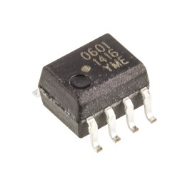 10 pcs - Broadcom, HCPL-0601-000E DC Input Transistor Output Optocoupler, Surface Mount, 8-Pin SOIC
