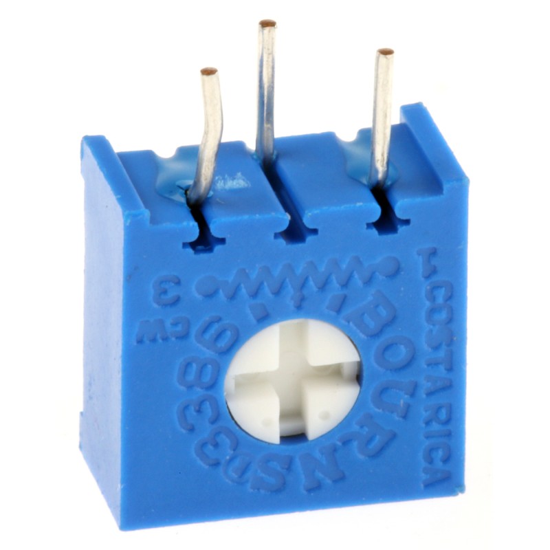 1 pcs - 1kΩ, Through Hole Trimmer Potentiometer 0.5W Bourns, 3386