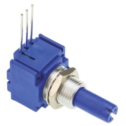 1 pcs - Bourns 10kΩ Rotary Potentiometer 1-Gang Panel Mount, 91A1A-B28-E15L