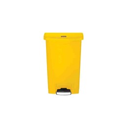 1 pcs - Rubbermaid Commercial Products Slim Jim 50L Yellow Pedal Waste Bin