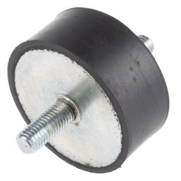 1 pcs - RS PRO M10 Anti Vibration Mount, Male to Male Bobbin with 351kg Compression Load