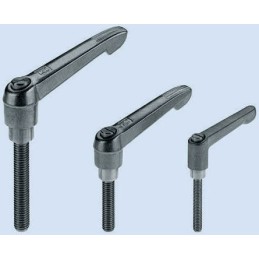 1 pcs - Rose+Krieger Zinc Galvanised Steel Clamp Lever, M8x 35mm, RK