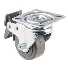 1 pcs - Tente Braked Swivel Castor Wheel, 55kg Capacity, 50mm Wheel