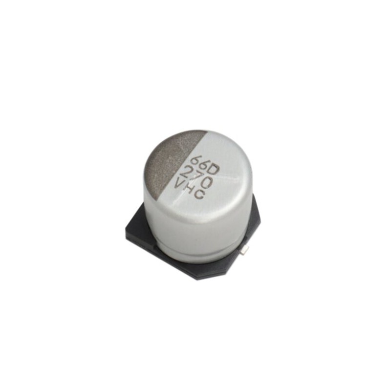 10 pcs - CHEMI-CON 150μF Surface Mount Polymer Capacitor, 25V