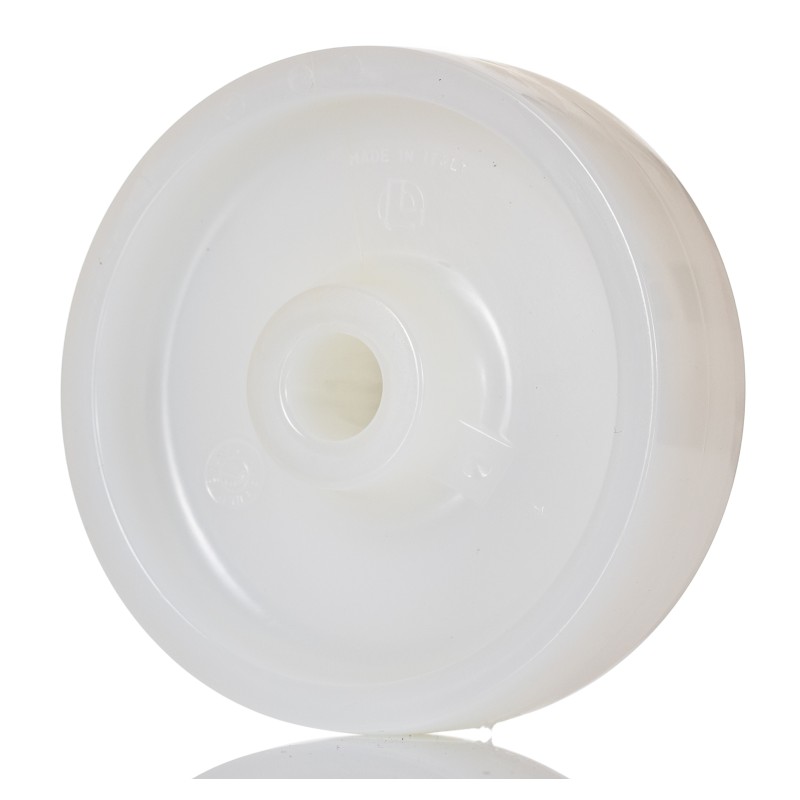 1 pcs - LAG White Polyamide Hygienic, Low Rolling Resistance, Non-Marking Trolley Wheel, 175kg