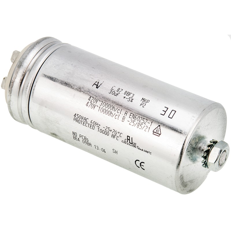1 pcs - KEMET 30μF Polypropylene Capacitor PP 470V ac ±5% Tolerance Chassis Mount C87 Series