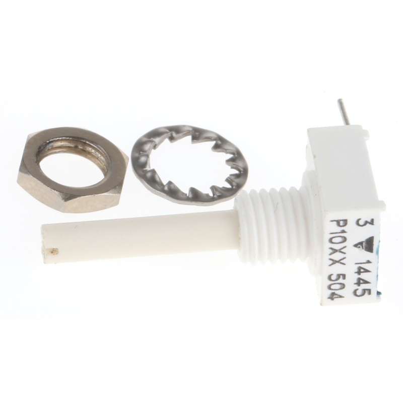 1 pcs - Vishay 500kΩ Rotary Potentiometer 1-Gang Panel Mount, P10XXAI504KB30